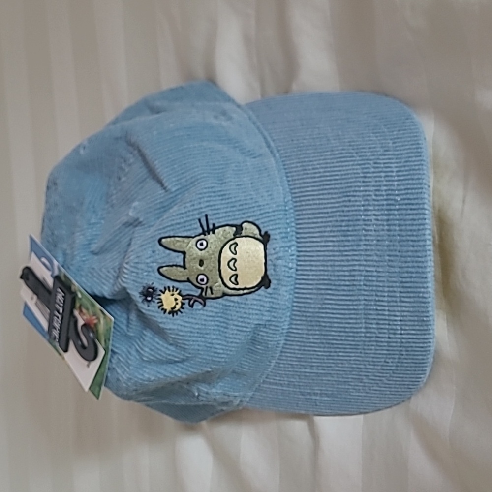Hot Topic Studio Gibli Totoro Blue Corduroy Cap